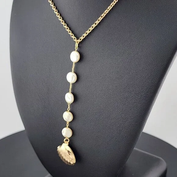 Gold Filled Shell Necklace – 18K Brazilian Gold | Brand New with Tags - Picture 2 of 6